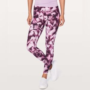 Lululemon Wunder Under Hi-Rise Tight 28" Blush Blossom Alpine White Candy Pink